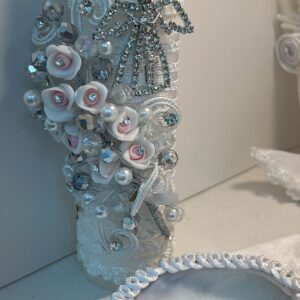 Vela para Bautizo Blanca